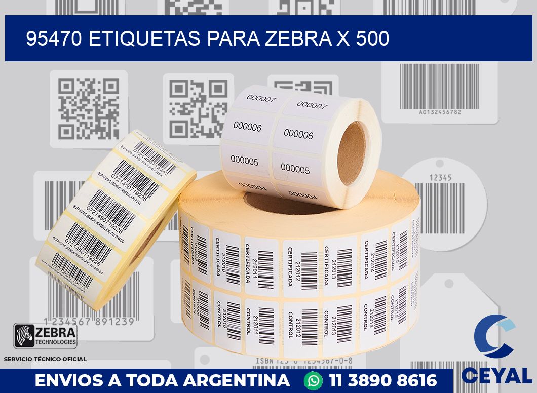 95470 etiquetas para zebra x 500