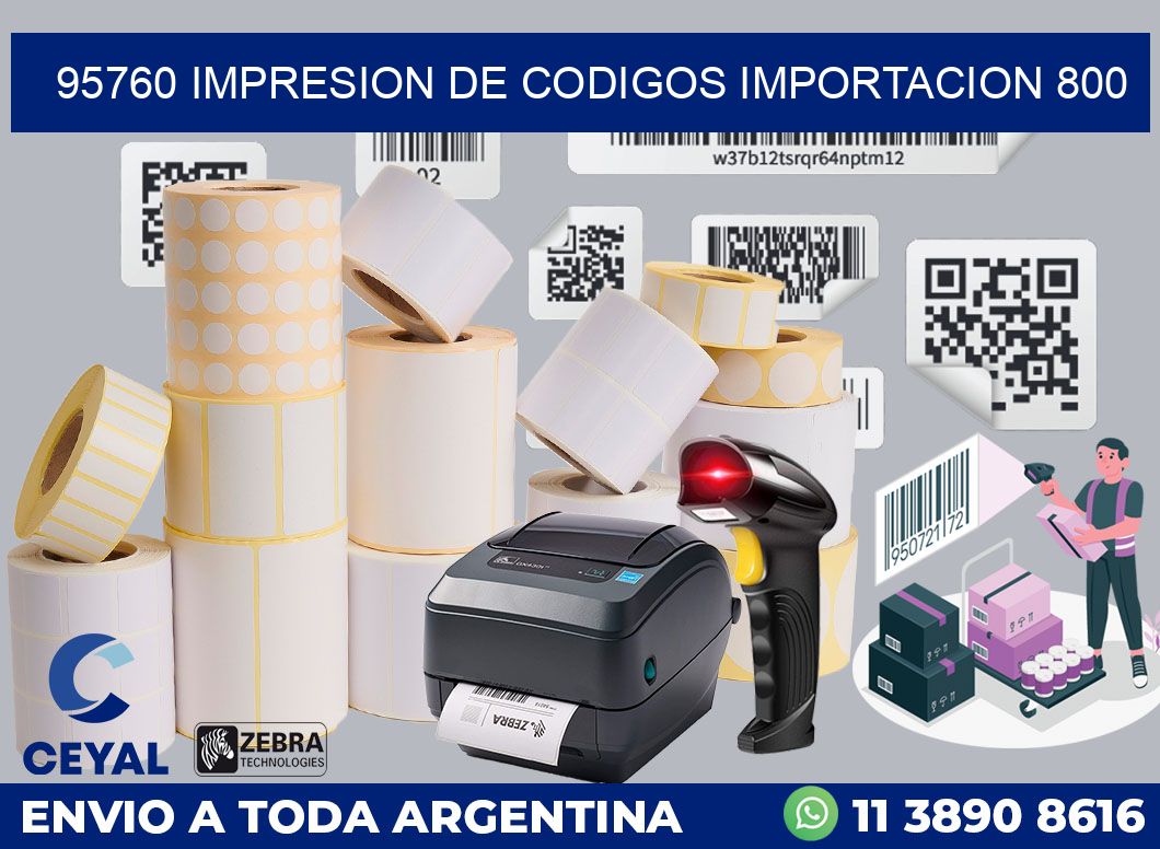 95760 impresion de codigos importacion 800