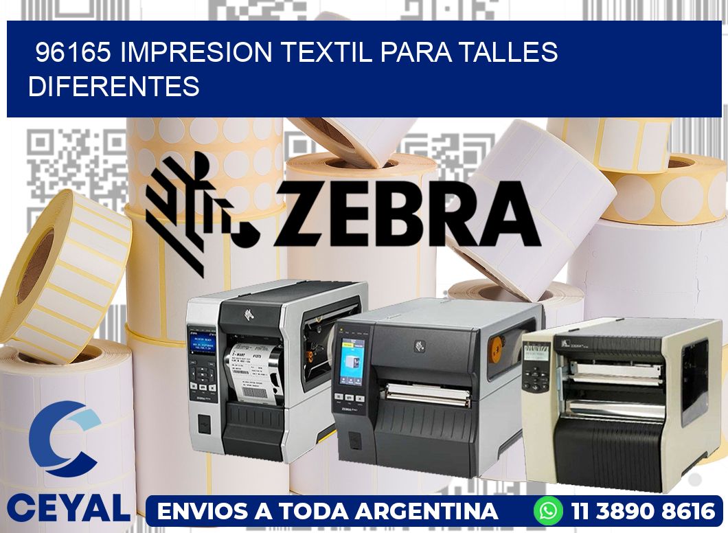 96165 IMPRESION TEXTIL PARA TALLES DIFERENTES
