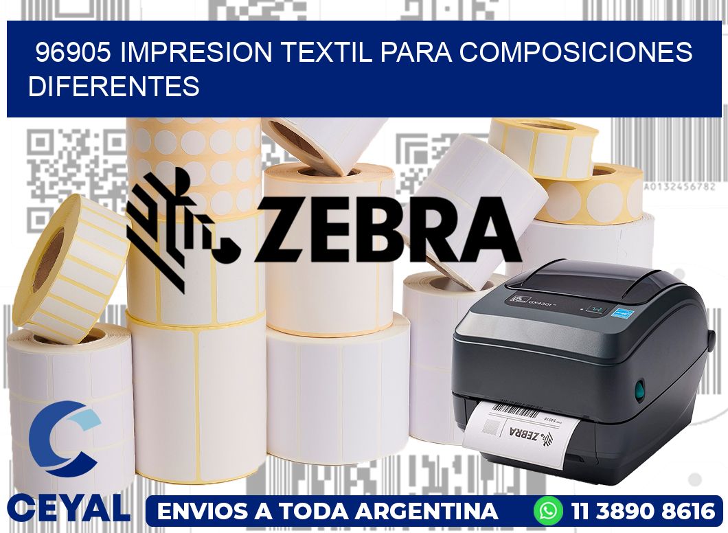 96905 IMPRESION TEXTIL PARA COMPOSICIONES DIFERENTES