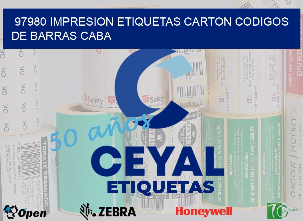 97980 IMPRESION ETIQUETAS CARTON CODIGOS DE BARRAS CABA