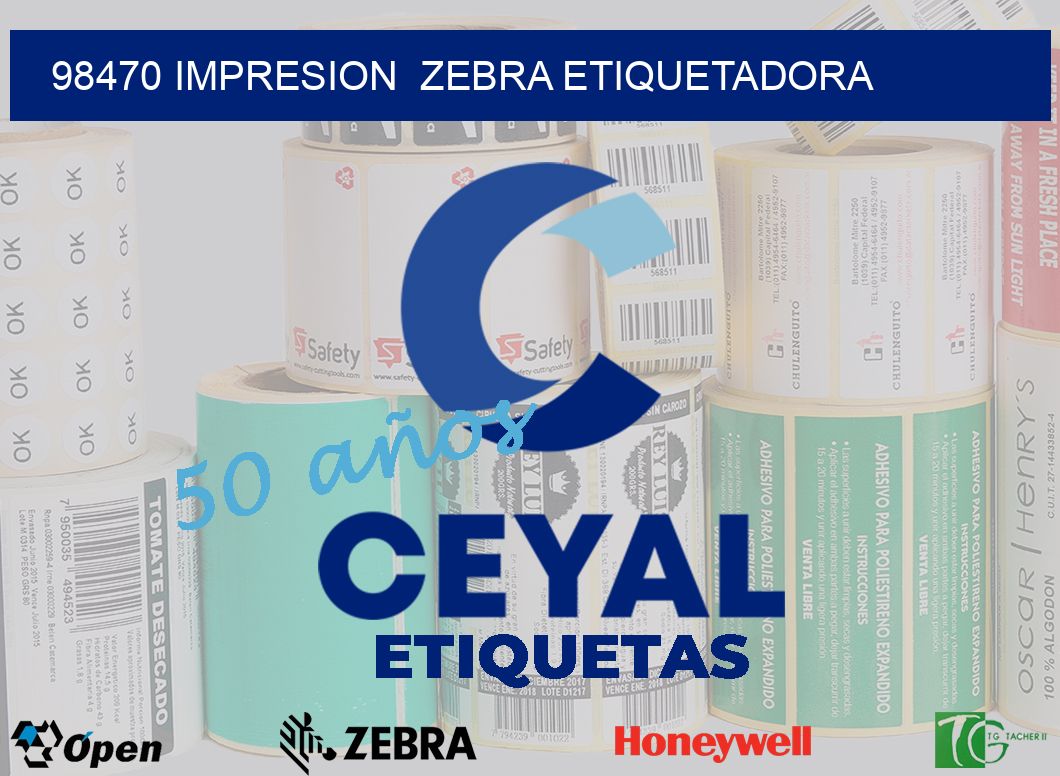 98470 impresion  zebra etiquetadora