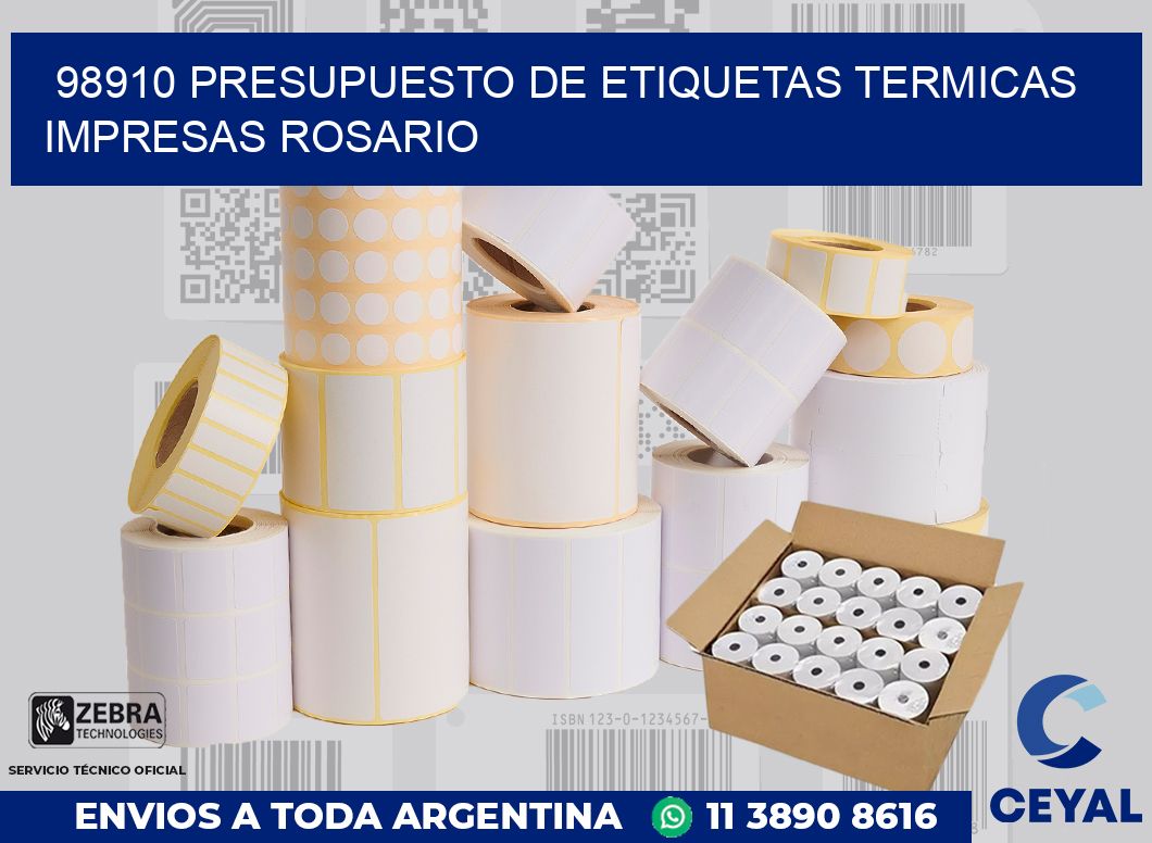 98910 PRESUPUESTO DE ETIQUETAS TERMICAS IMPRESAS ROSARIO