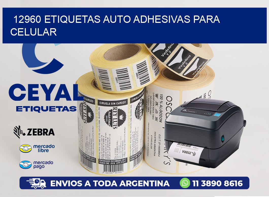 12960 etiquetas auto adhesivas para celular