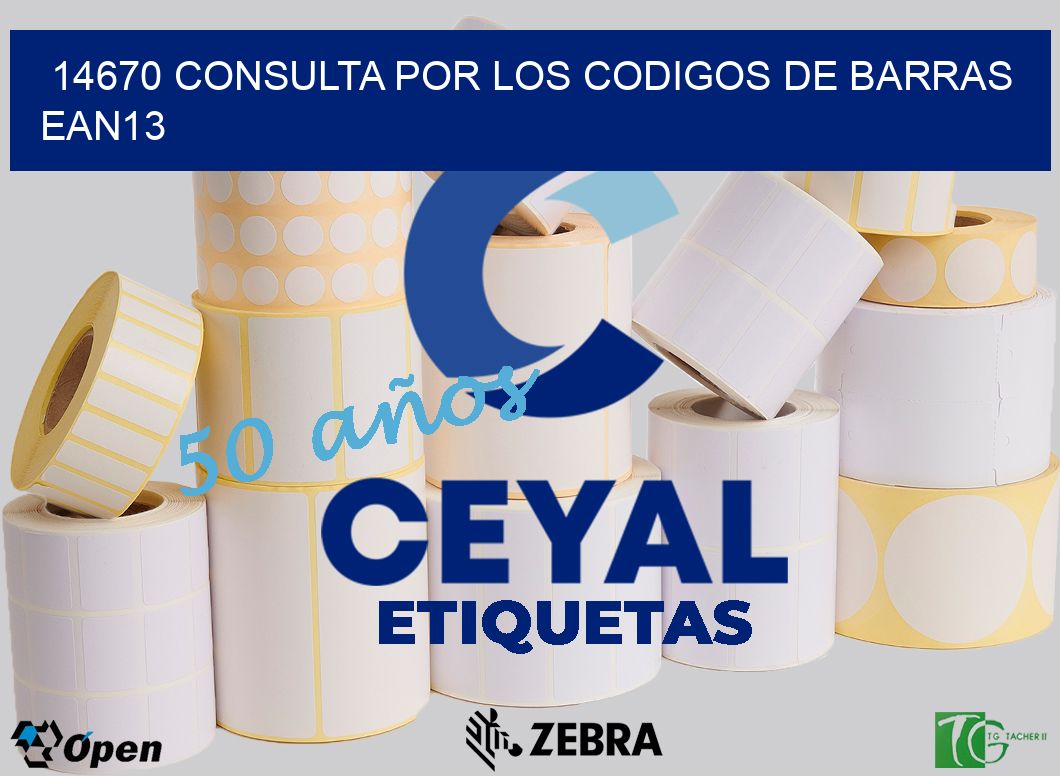 14670 CONSULTA POR LOS CODIGOS DE BARRAS EAN13