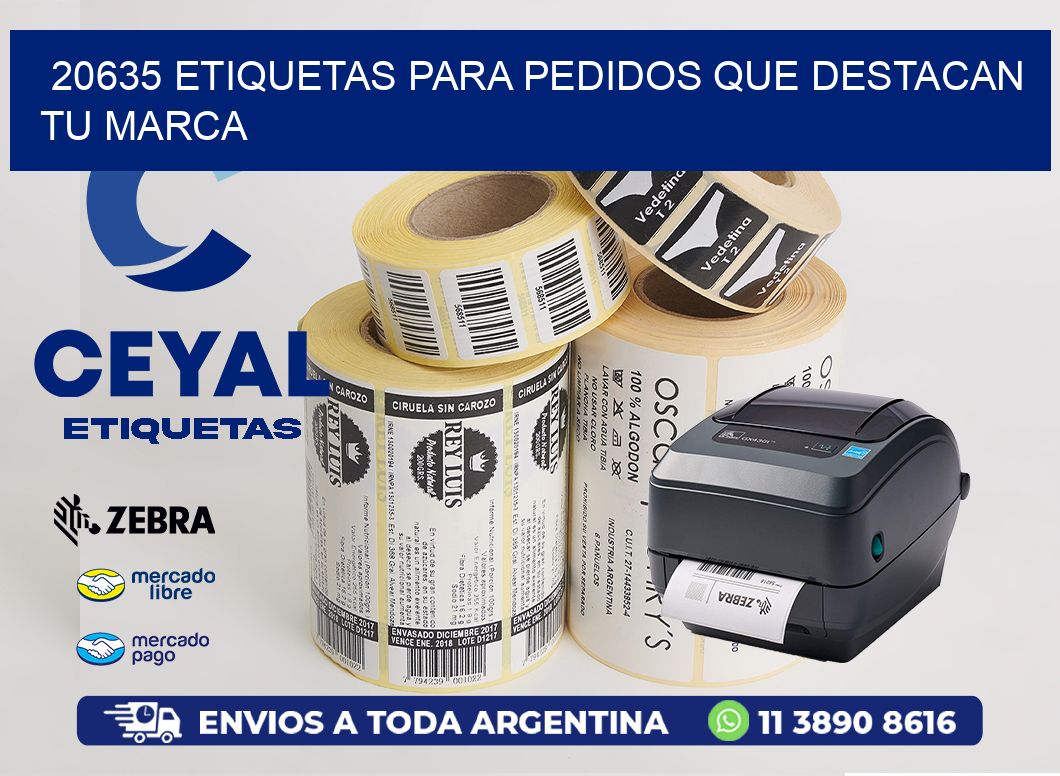 20635 ETIQUETAS PARA PEDIDOS QUE DESTACAN TU MARCA