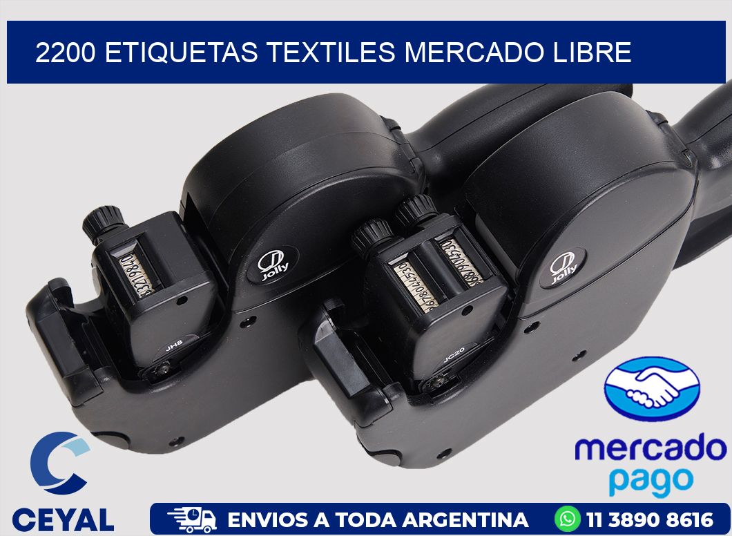 2200 ETIQUETAS TEXTILES MERCADO LIBRE