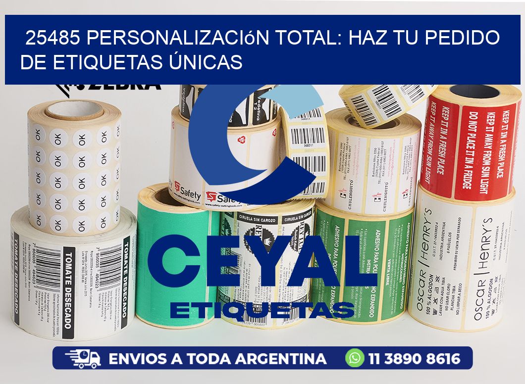 25485 Personalización Total: Haz tu Pedido de Etiquetas Únicas