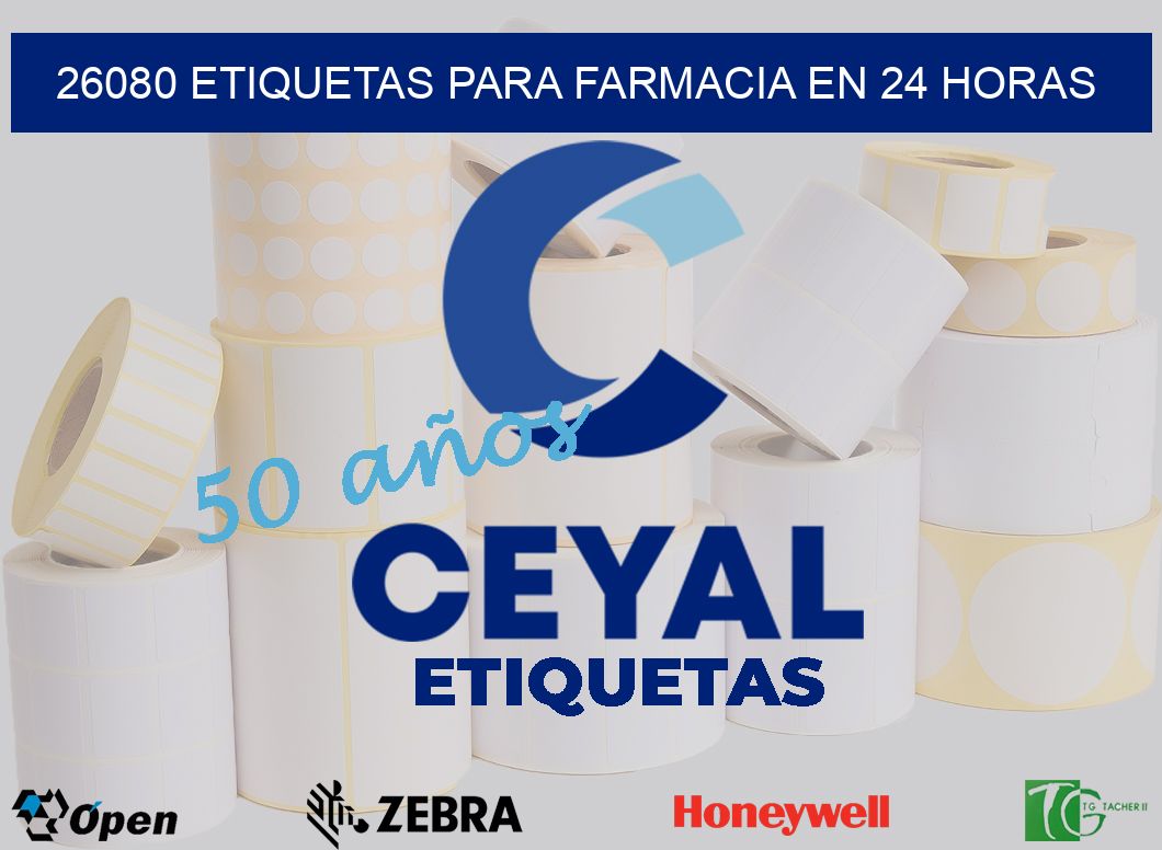 26080 ETIQUETAS PARA FARMACIA EN 24 HORAS