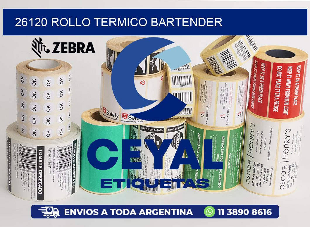 26120 ROLLO TERMICO BARTENDER