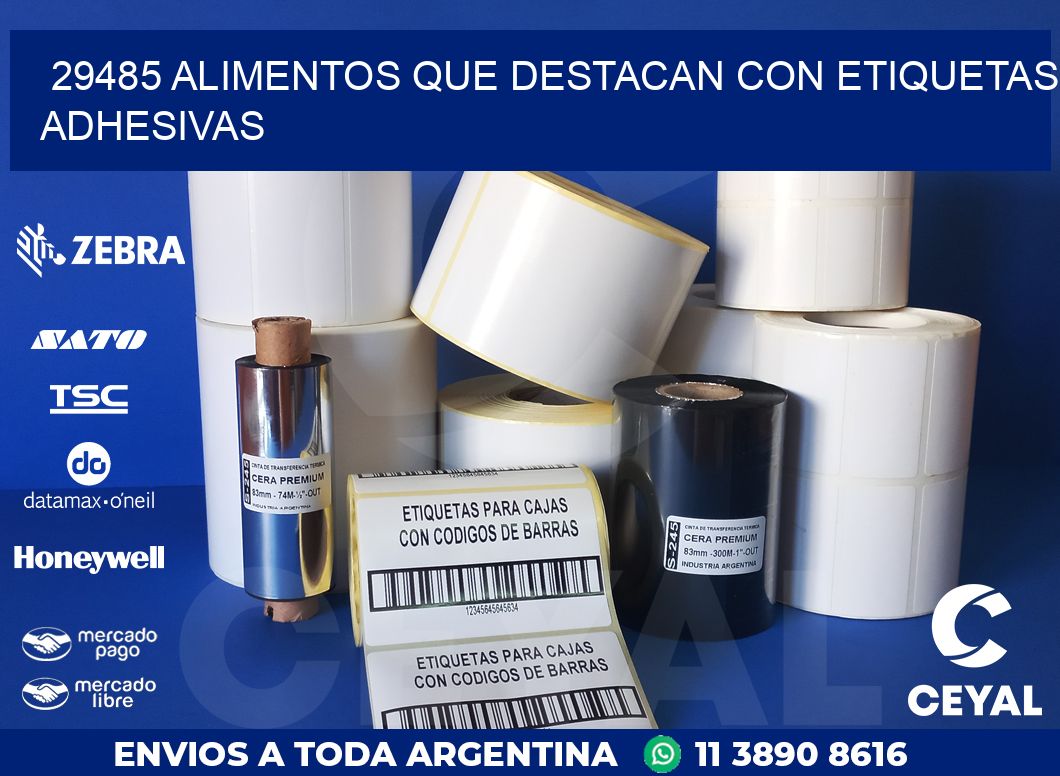 29485 ALIMENTOS QUE DESTACAN CON ETIQUETAS ADHESIVAS