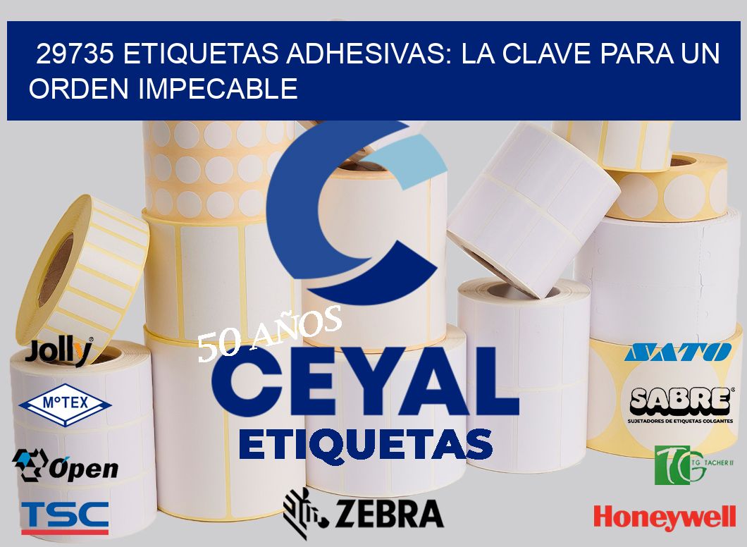 29735 Etiquetas Adhesivas: La Clave para un Orden Impecable