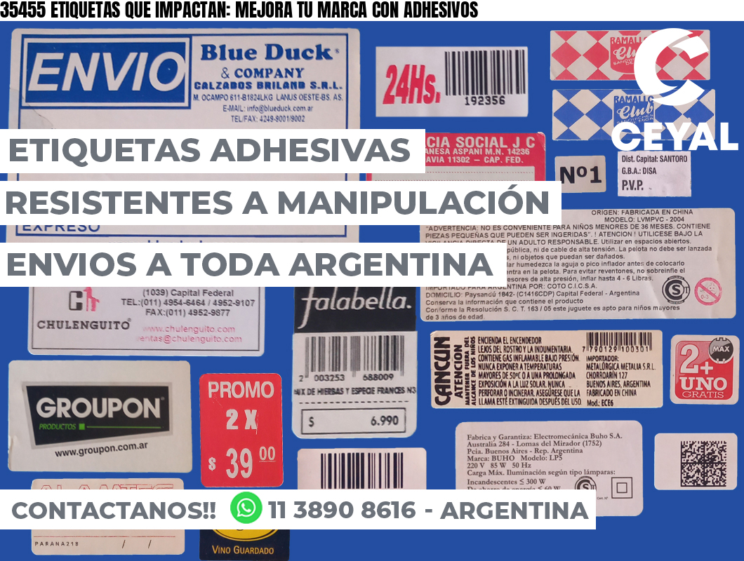 35455 ETIQUETAS QUE IMPACTAN: MEJORA TU MARCA CON ADHESIVOS