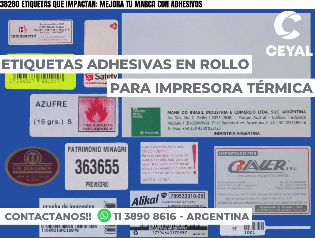 38280 ETIQUETAS QUE IMPACTAN: MEJORA TU MARCA CON ADHESIVOS