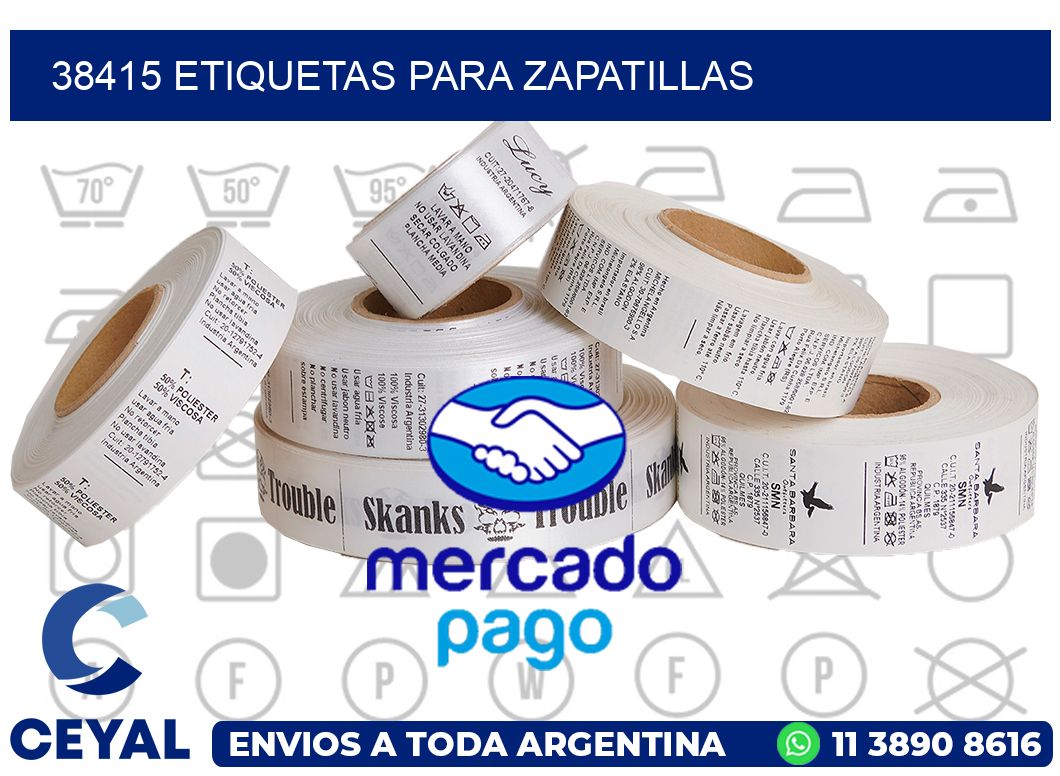 38415 ETIQUETAS PARA ZAPATILLAS