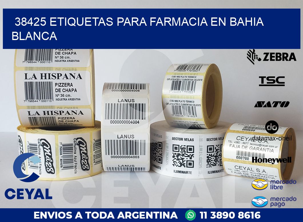 38425 ETIQUETAS PARA FARMACIA EN BAHIA BLANCA