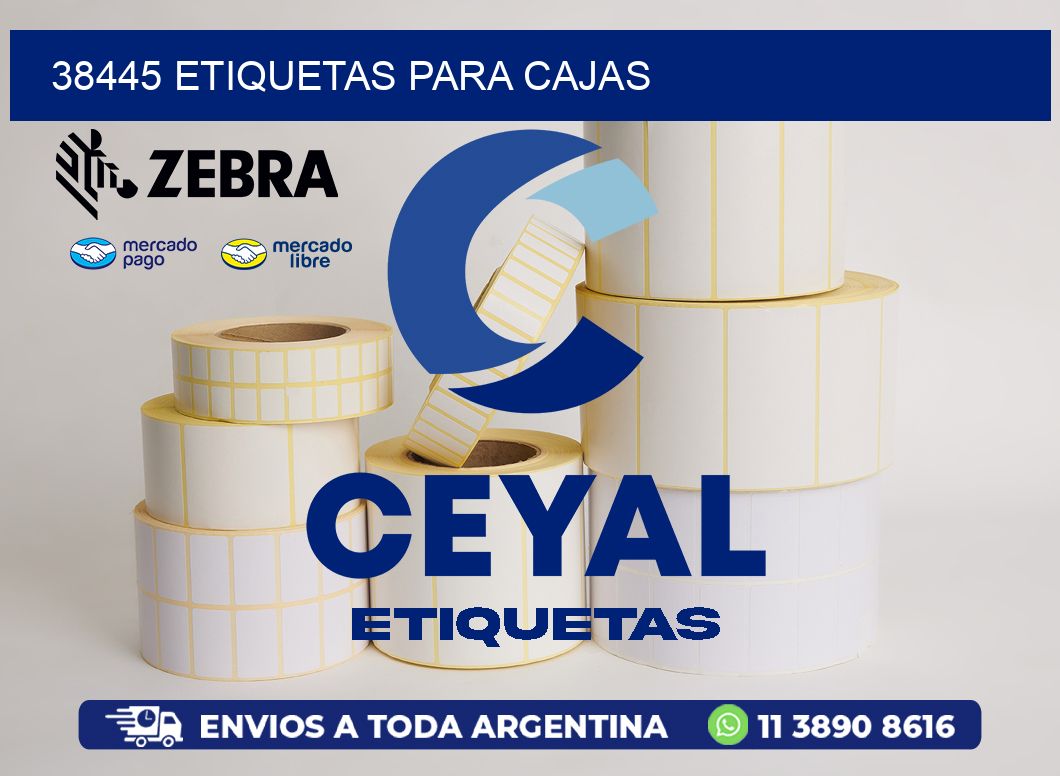 38445 Etiquetas para cajas