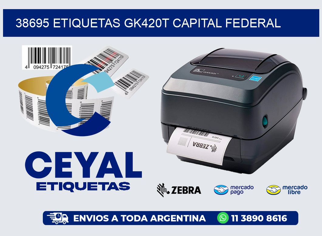 38695 ETIQUETAS GK420T CAPITAL FEDERAL