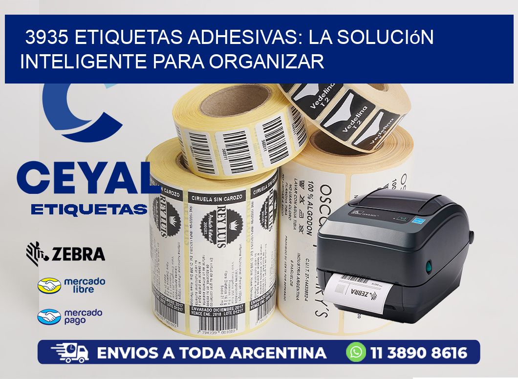 3935 Etiquetas Adhesivas: La Solución Inteligente para Organizar