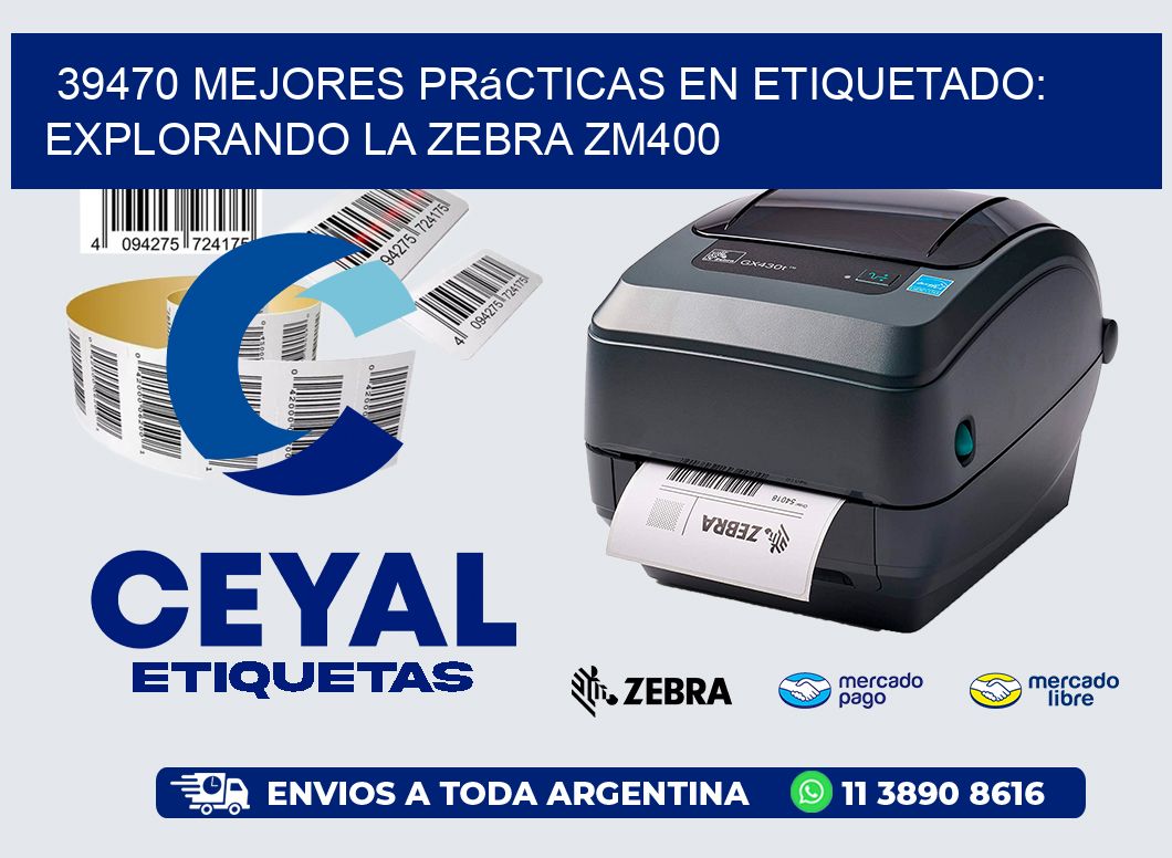 39470 Mejores Prácticas en Etiquetado: Explorando la Zebra ZM400