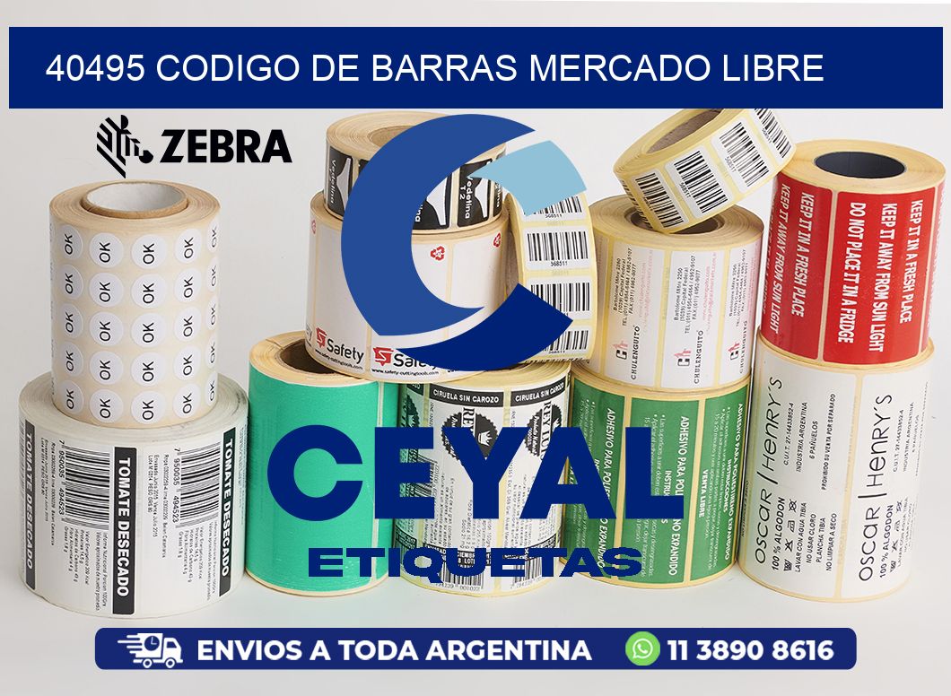 40495 CODIGO DE BARRAS MERCADO LIBRE