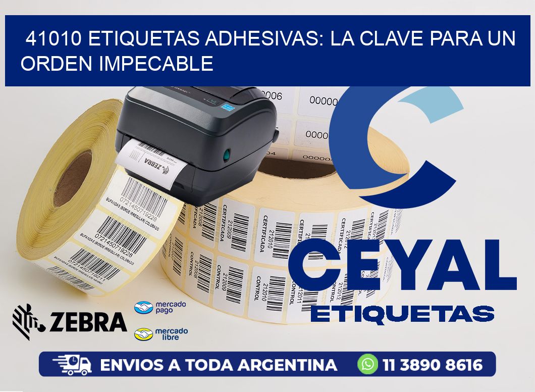 41010 Etiquetas Adhesivas: La Clave para un Orden Impecable