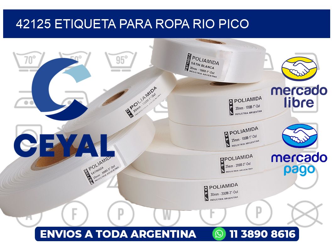 42125 ETIQUETA PARA ROPA RIO PICO