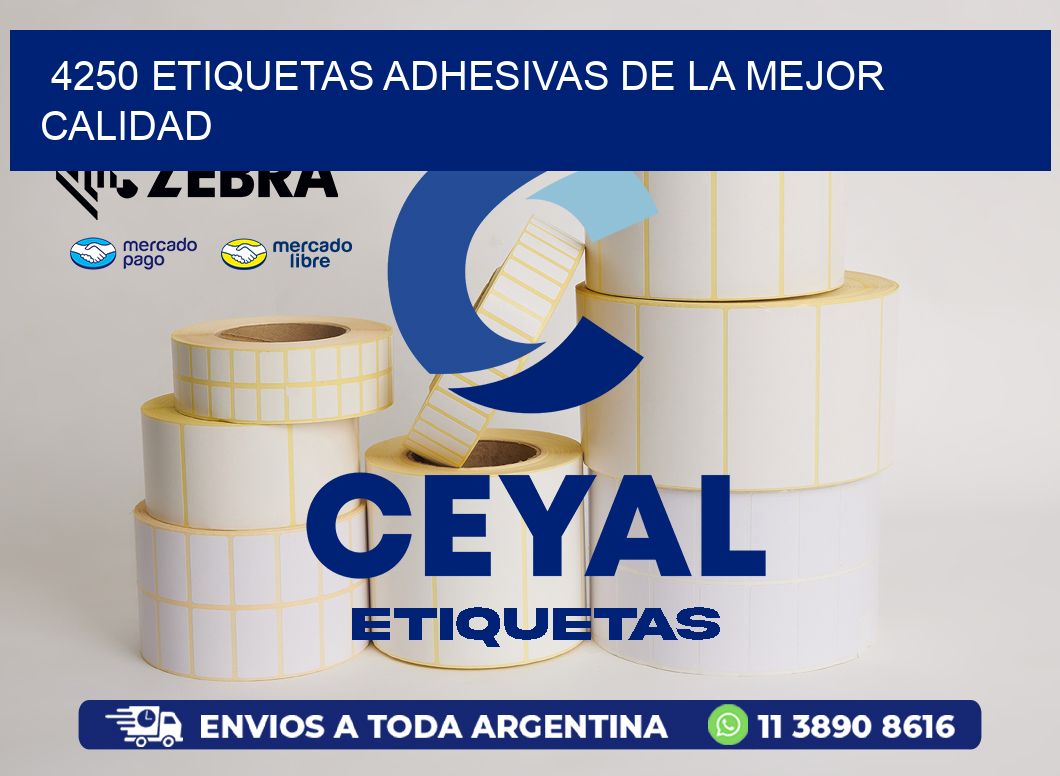 4250 ETIQUETAS ADHESIVAS DE LA MEJOR CALIDAD