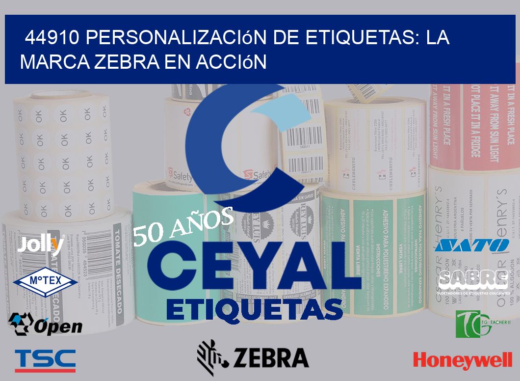 44910 Personalización de Etiquetas: La Marca Zebra en Acción