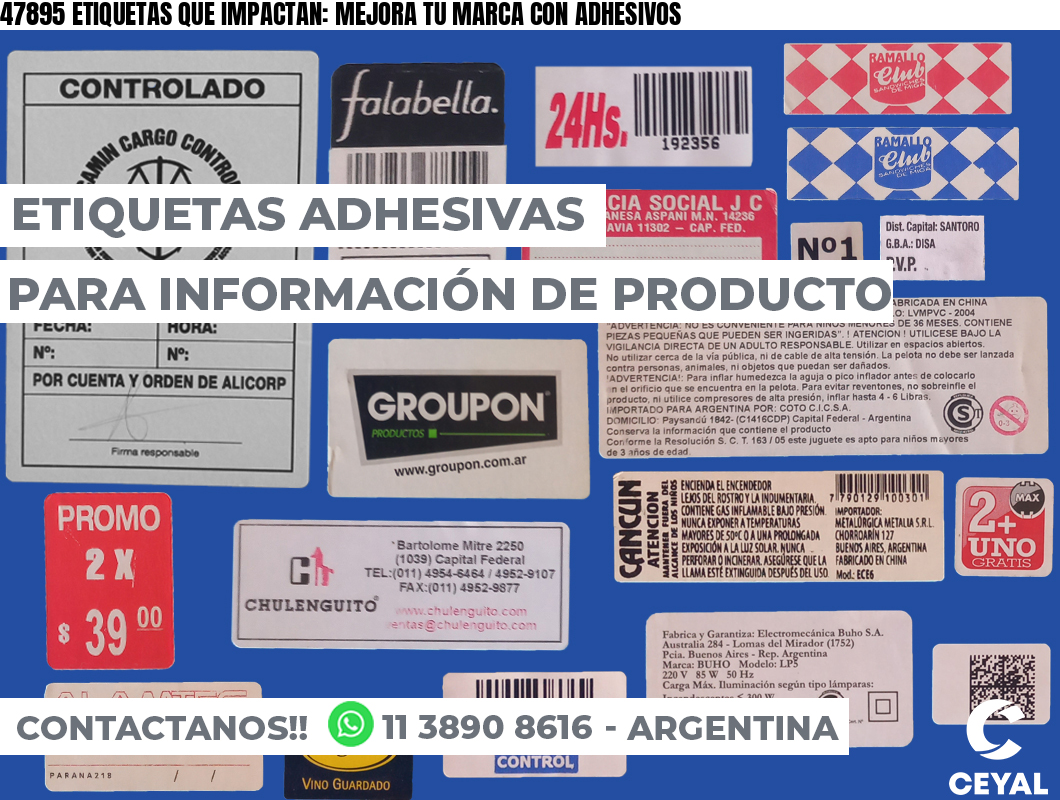 47895 ETIQUETAS QUE IMPACTAN: MEJORA TU MARCA CON ADHESIVOS