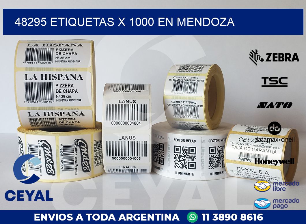 48295 ETIQUETAS X 1000 EN MENDOZA