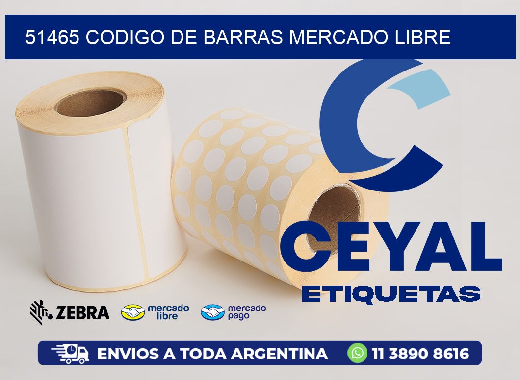 51465 CODIGO DE BARRAS MERCADO LIBRE