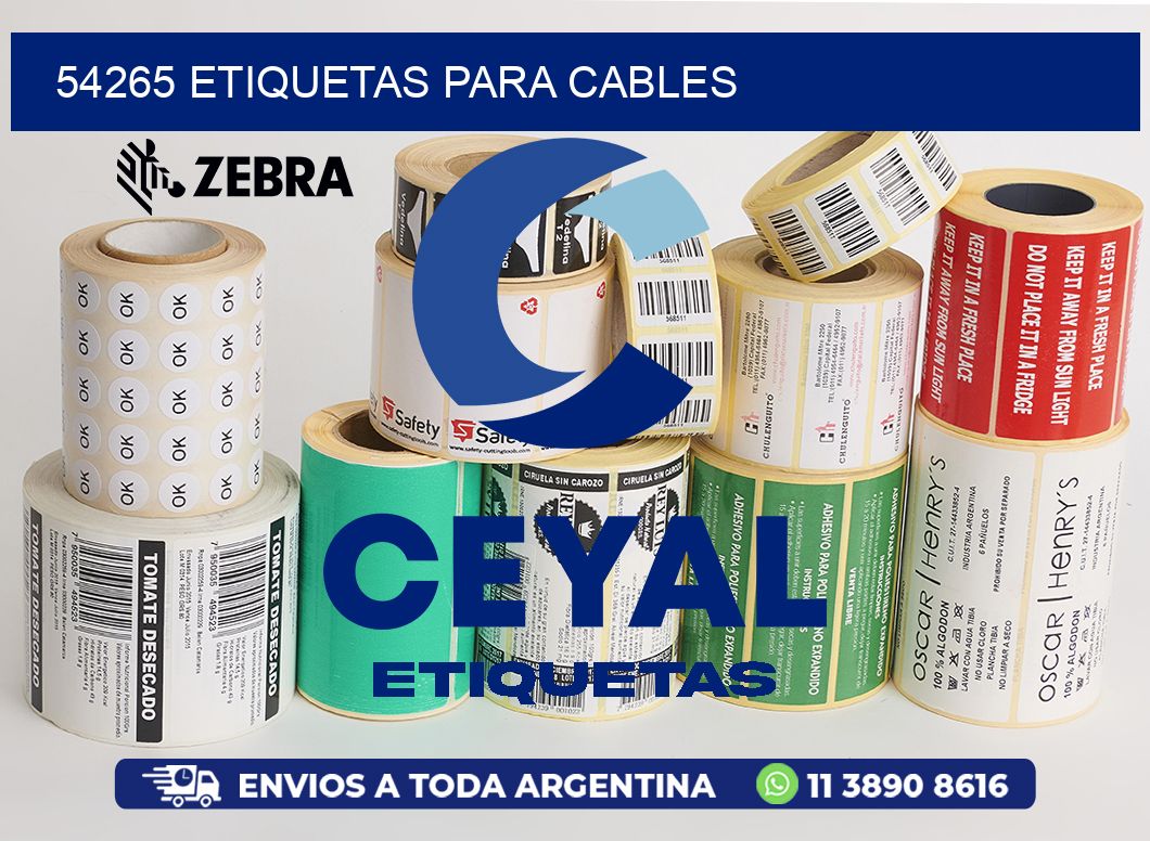 54265 etiquetas para cables