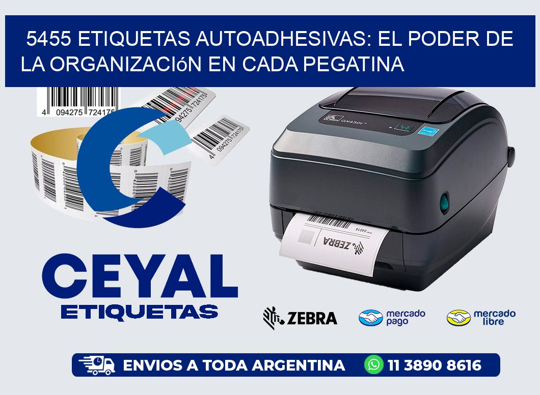 5455 Etiquetas Autoadhesivas: El Poder de la Organización en Cada Pegatina