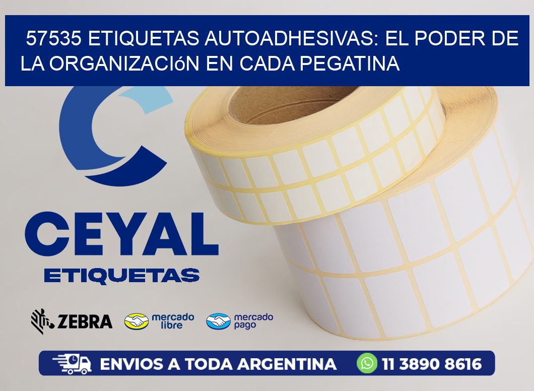 57535 Etiquetas Autoadhesivas: El Poder de la Organización en Cada Pegatina