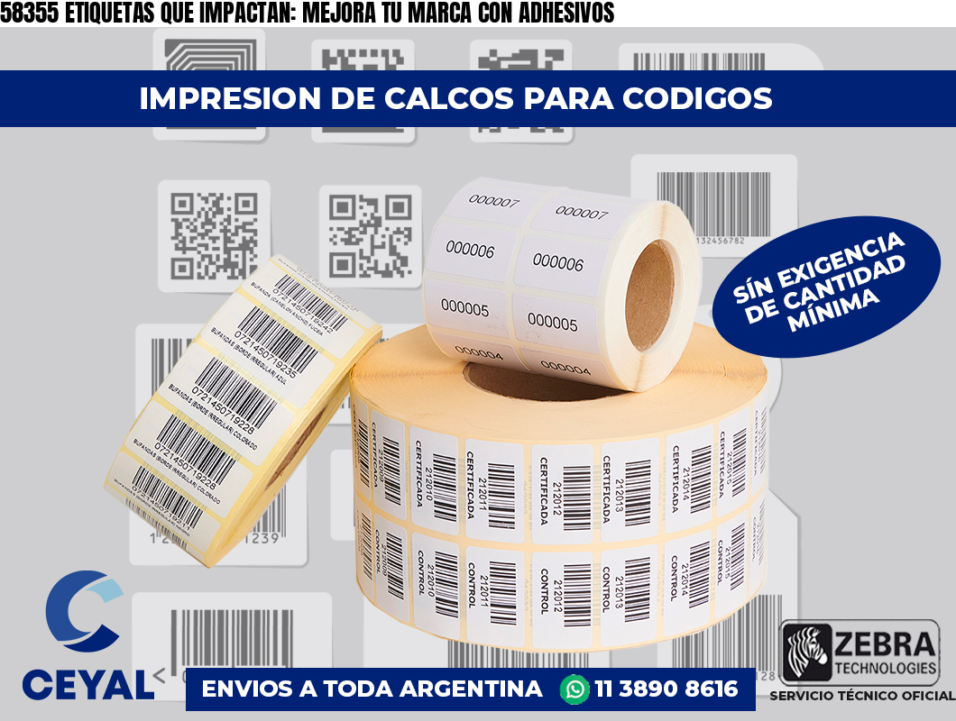 58355 ETIQUETAS QUE IMPACTAN: MEJORA TU MARCA CON ADHESIVOS