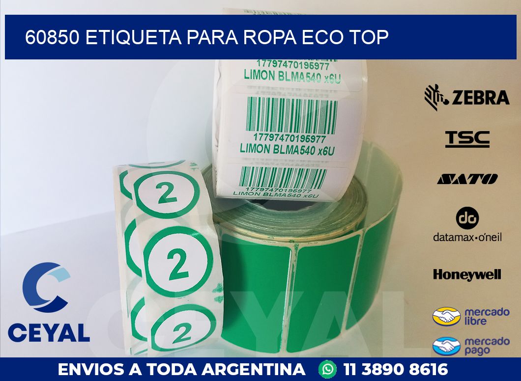 60850 ETIQUETA PARA ROPA ECO TOP