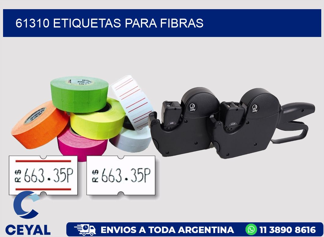 61310 ETIQUETAS PARA FIBRAS