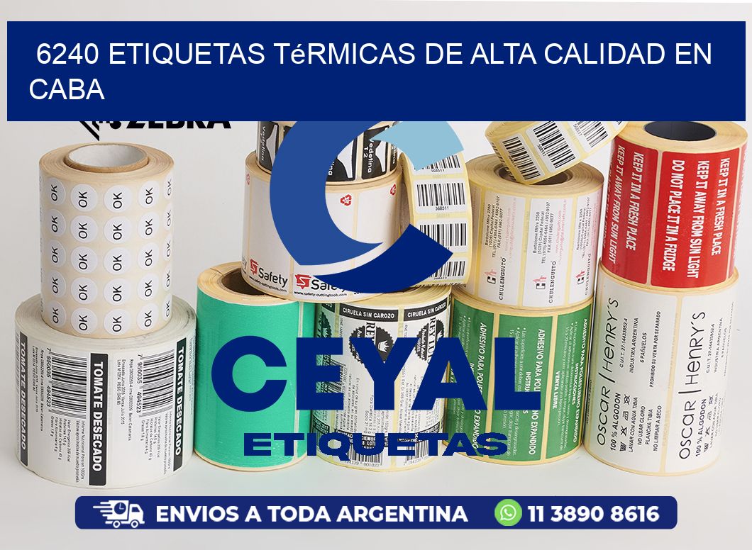 6240 Etiquetas Térmicas de Alta Calidad en CABA
