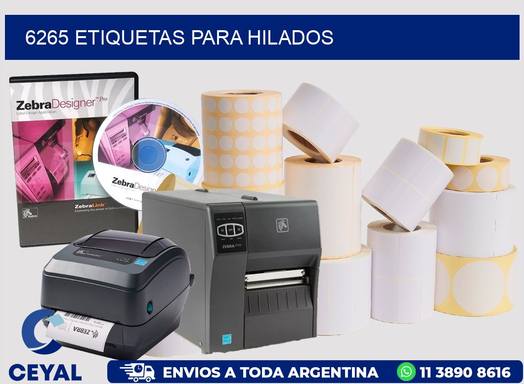 6265 ETIQUETAS PARA HILADOS