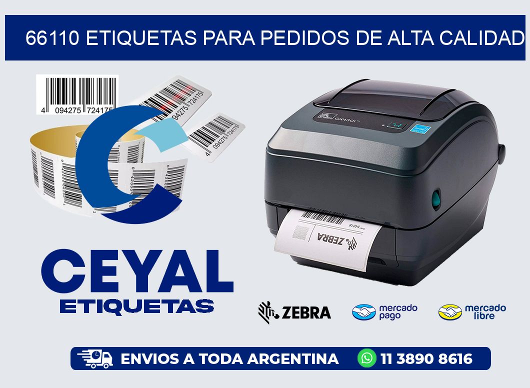 66110 ETIQUETAS PARA PEDIDOS DE ALTA CALIDAD
