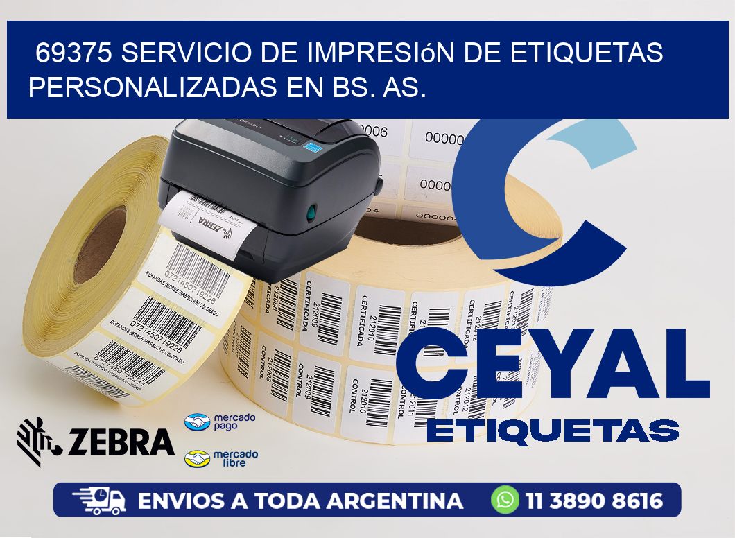 69375 Servicio de Impresión de Etiquetas Personalizadas en Bs. As.