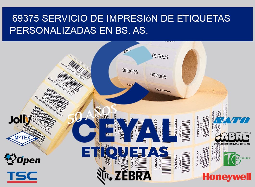69375 Servicio de Impresión de Etiquetas Personalizadas en Bs. As.