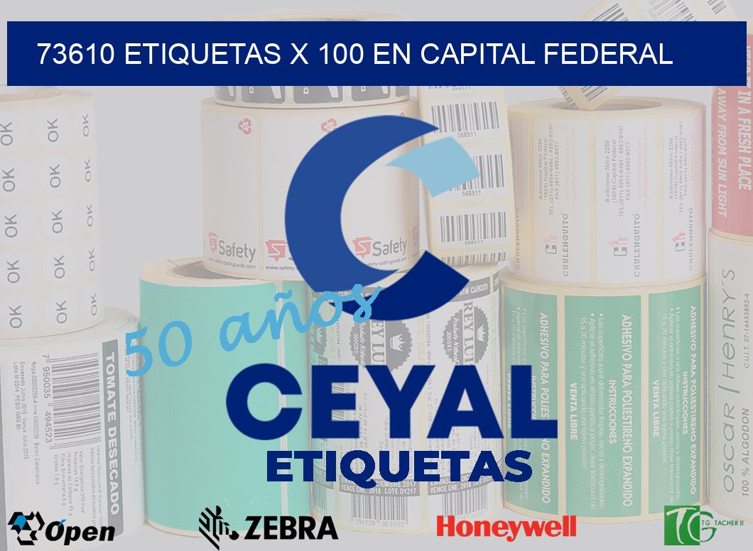 73610 ETIQUETAS X 100 EN CAPITAL FEDERAL