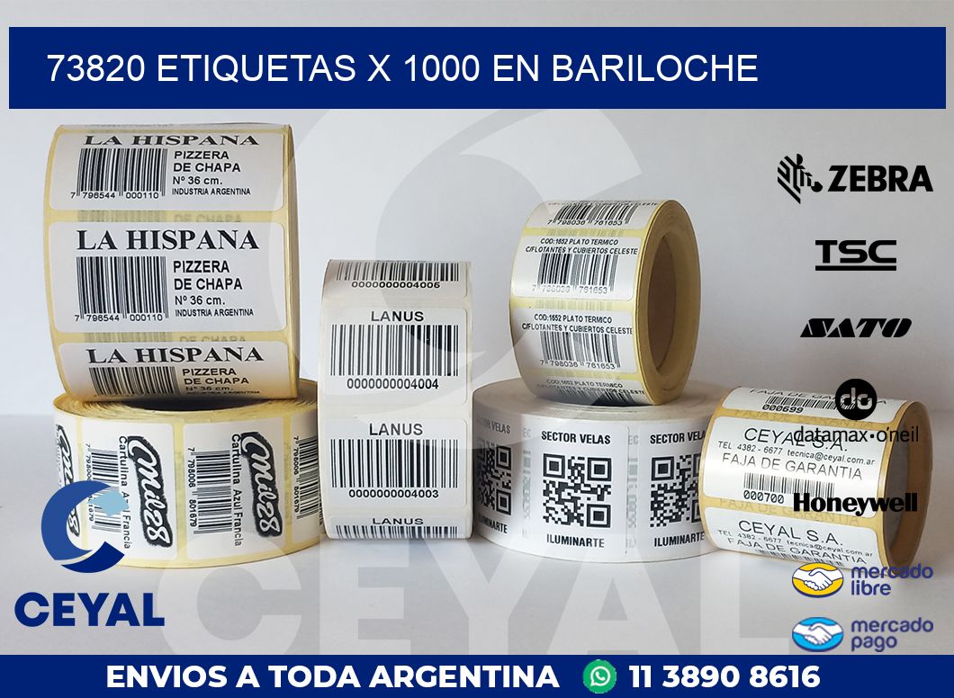 73820 ETIQUETAS X 1000 EN BARILOCHE