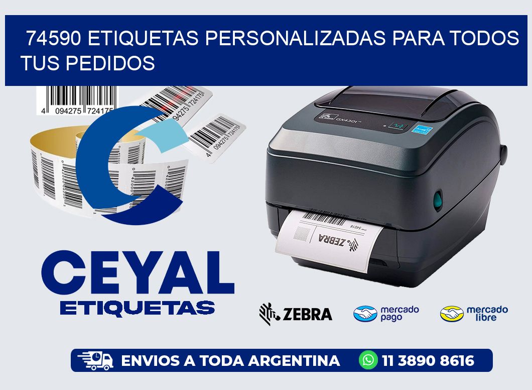 74590 ETIQUETAS PERSONALIZADAS PARA TODOS TUS PEDIDOS