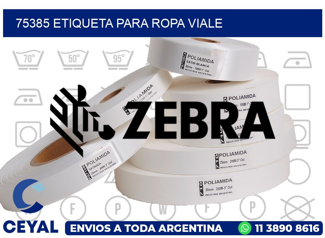 75385 ETIQUETA PARA ROPA VIALE
