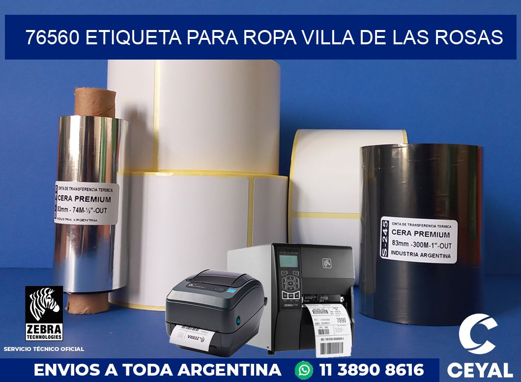 76560 ETIQUETA PARA ROPA VILLA DE LAS ROSAS