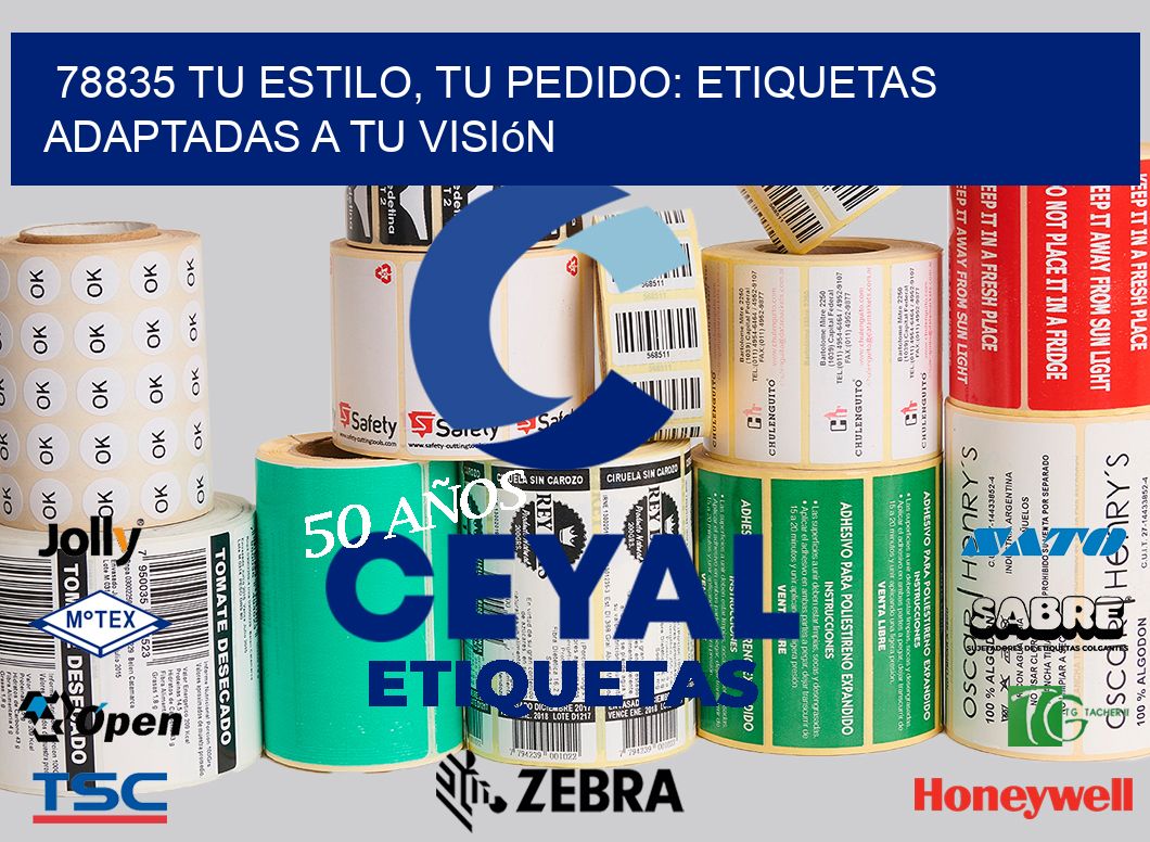 78835 Tu Estilo, Tu Pedido: Etiquetas Adaptadas a tu Visión