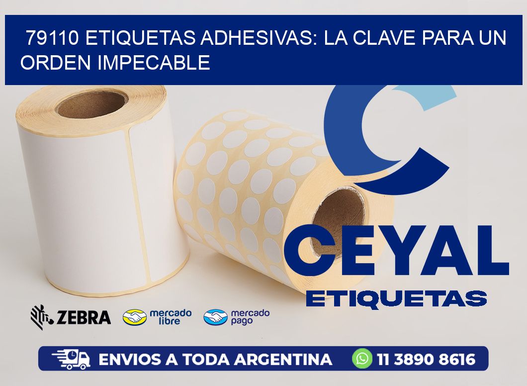 79110 Etiquetas Adhesivas: La Clave para un Orden Impecable